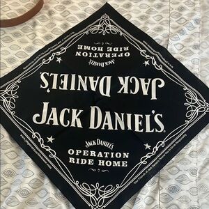 Jack Daniels Black and White Scarf